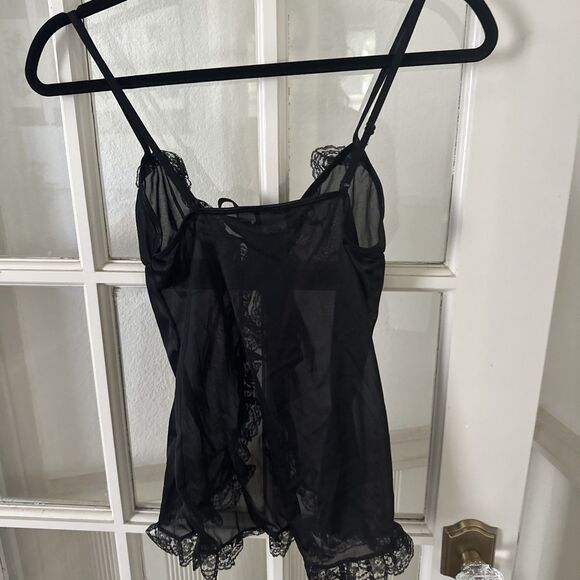 Black Lace Babydoll Lingerie Set Womens Small  NWOT - Picture 9 of 10